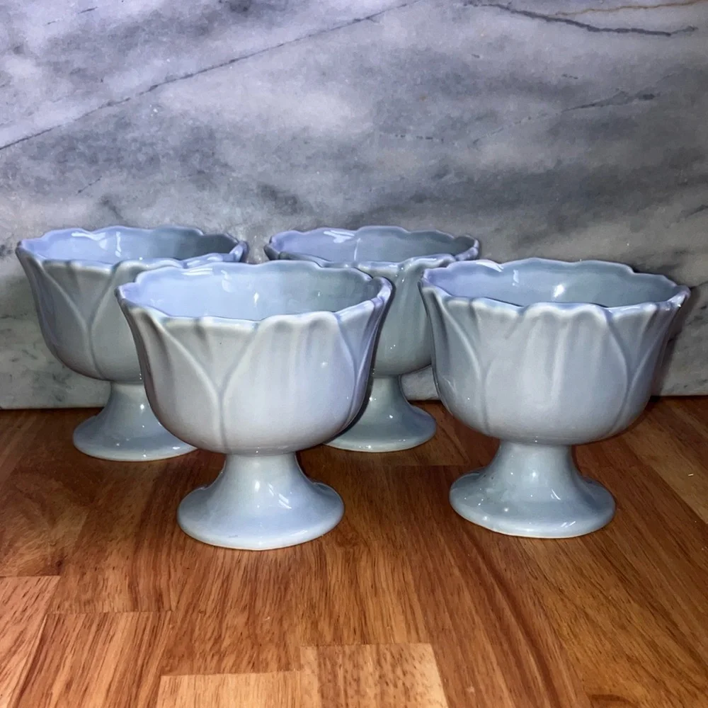 Williams-Sonoma Blue Tulip Dessert Cups
